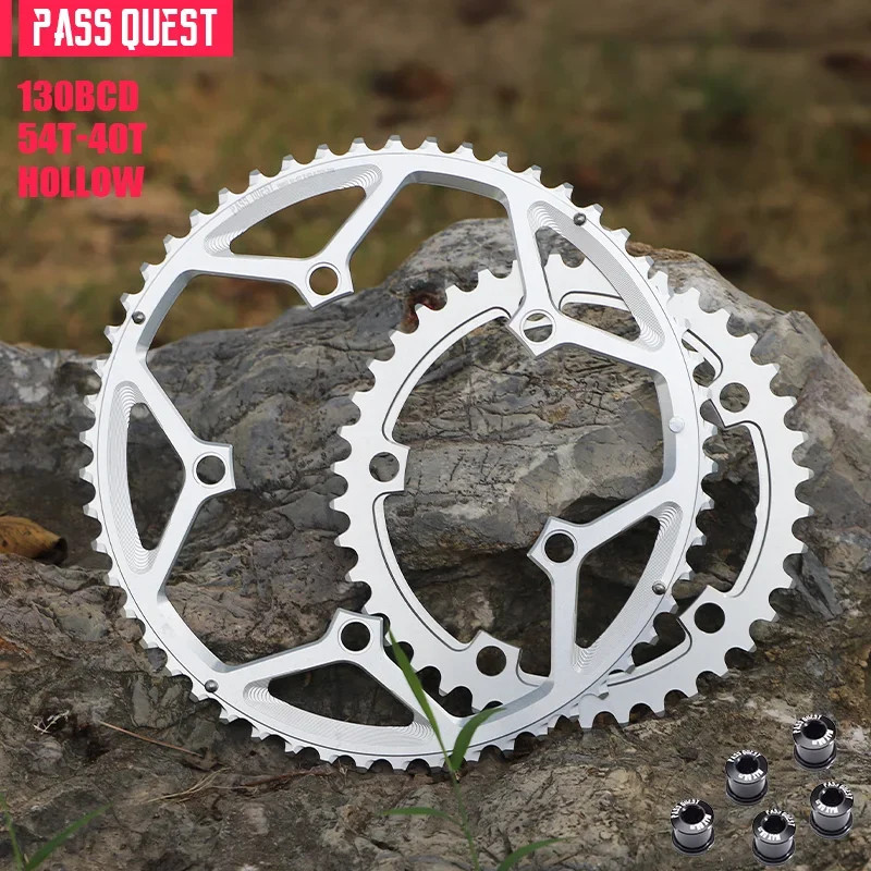 Road Bike 56-42T BCD 130mm Five Jaw Crank 54-40T 53-39T Double Chainrings