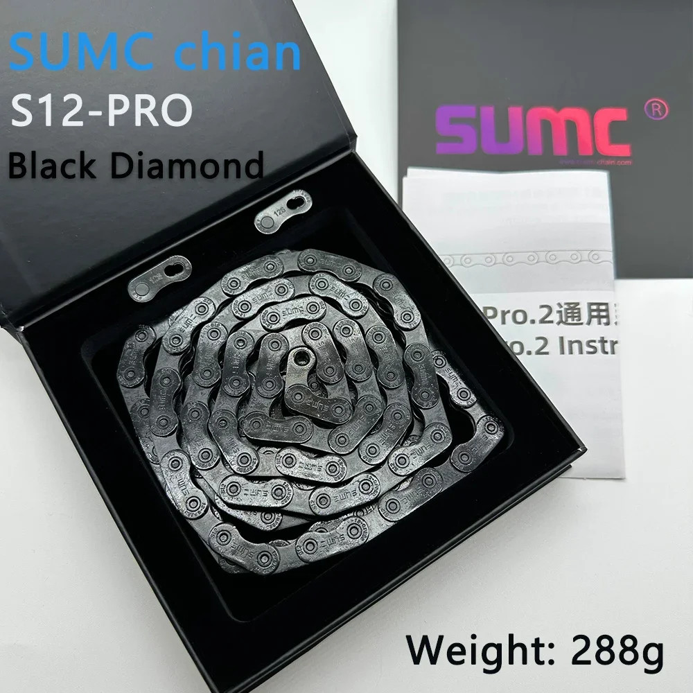 SUMC 12 Speed Bike Chain 126 Links Road Mountain Bicycle Chain for Shimano