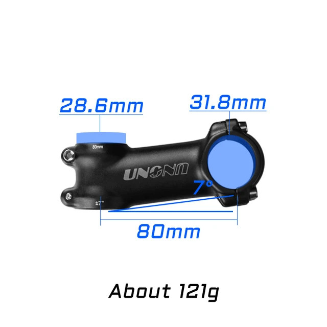 Ultralight Stem 7 17 Degree MTB Road Bicycle Stem 31.8mm 60-130mm Bike Parts