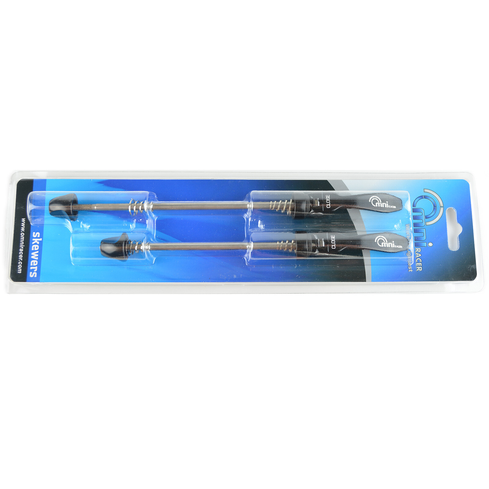 OMNI Racer Quick Release Road Mountain Bicycle Wheel Skewers Stainless: BLACK