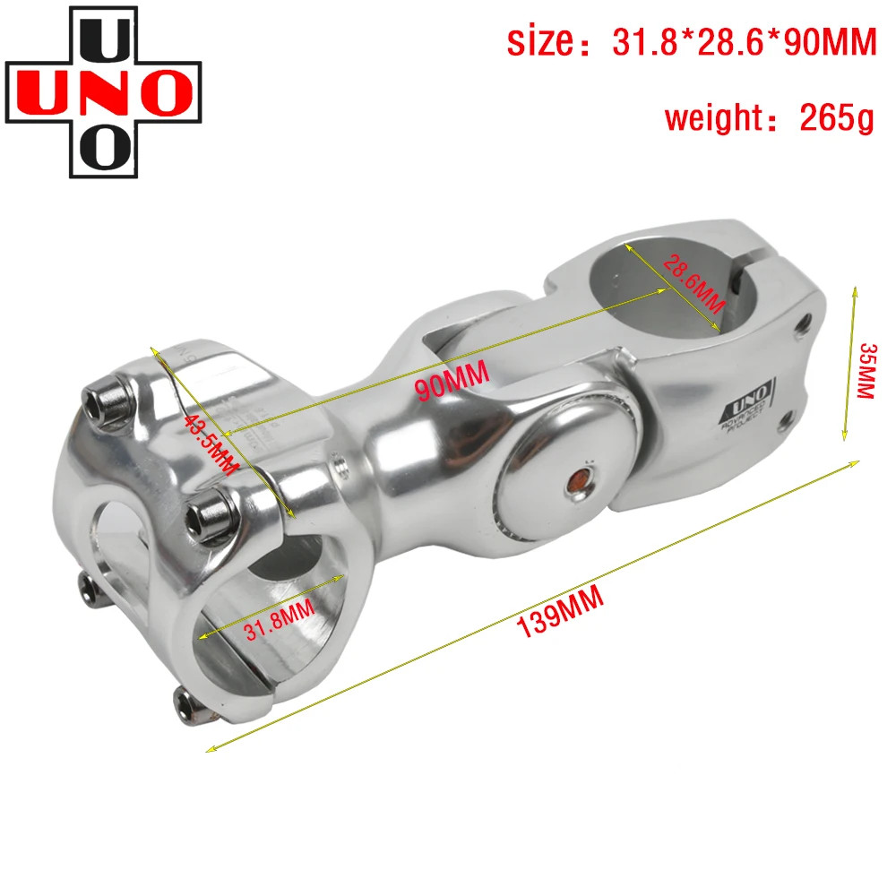 Riser 0-60 Degree Adjustable Bicycle Handlebar Stem Riser 25.4mm/31.8mm