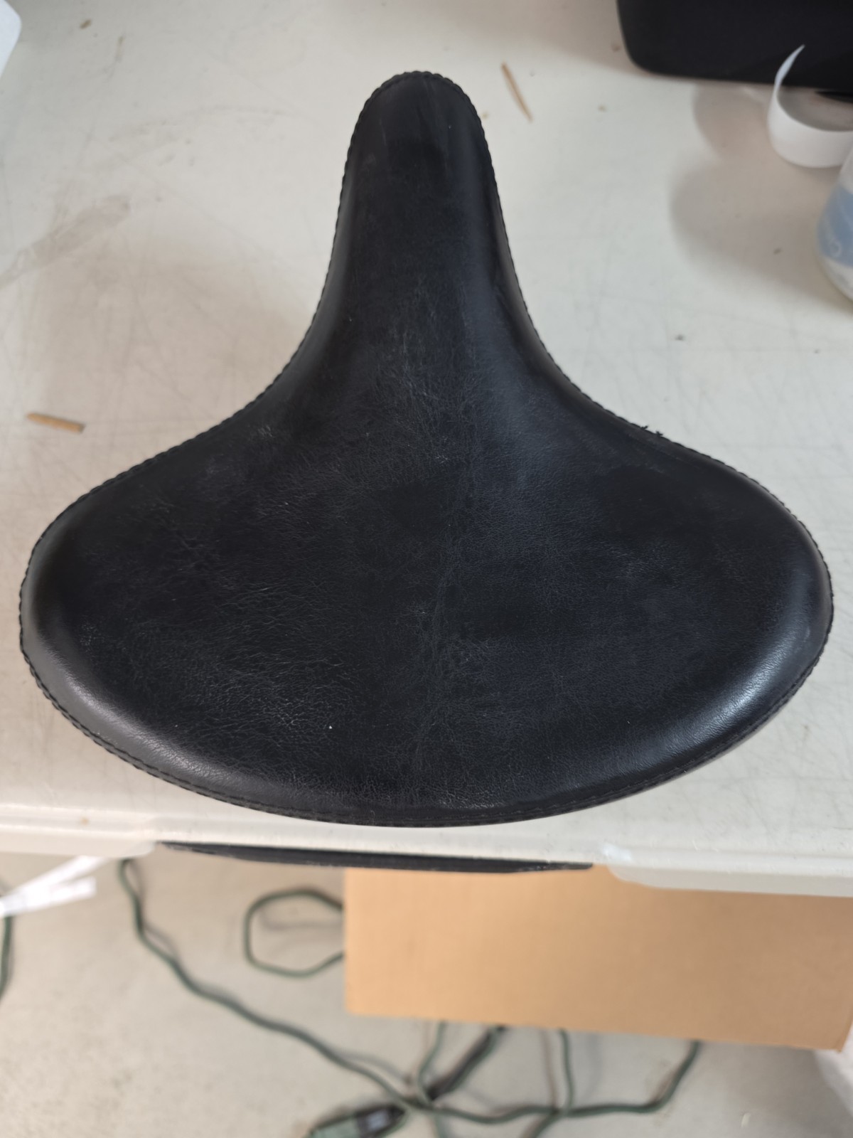 OEM Margaritaville Black Leather Bicycle Saddle/Seat Universal Fit Unisex Adult