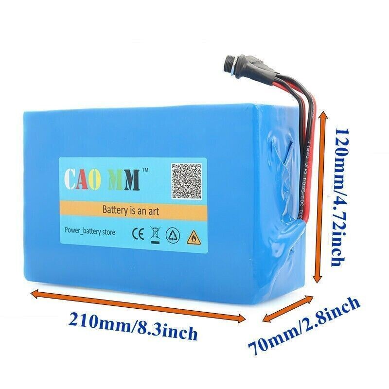 36V 16Ah Ebike Battery 30A BMS For 100-1200W Electric Bicycle Bike Scooter Motor