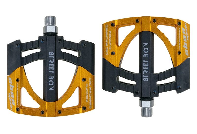 1Pair Universal Sealed 3 Bearing Bicycle Flat Pedals Ultralight 8 Color Optional
