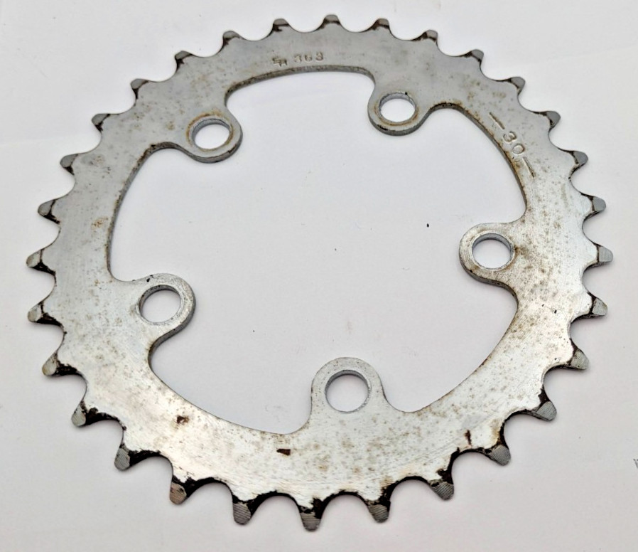 SAKAE SR 363 30 TOOTH 30T CHAINRING 74MM BCD SILVER 5-ARM TRIPLE CRANKSET