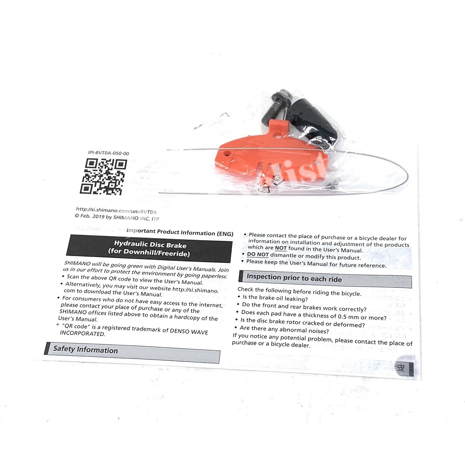 Shimano XTR M9120 Hydraulic Disc Brake 4-Pistons Left Lever I-Spec New In Box