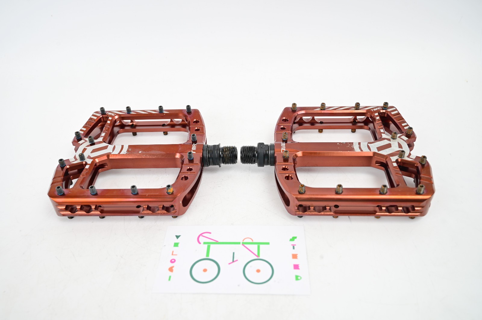 Deity TMAC Signature Tyler McCaul Flat Platform MTB Bike Pedals – Bronze