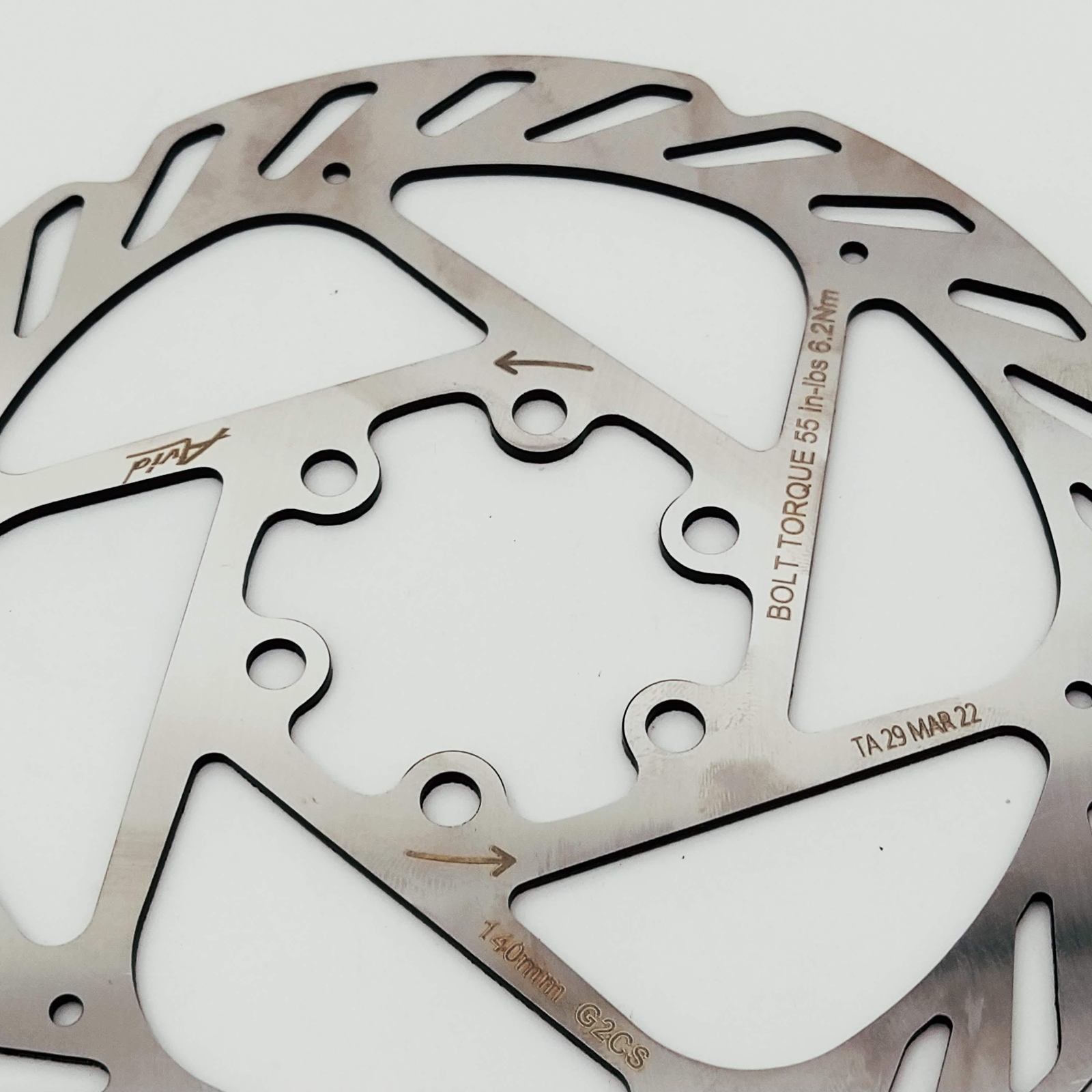 Avid G2 CleanSweep Disc Brake Rotor – 140mm, 6-Bolt, Silver, BB5 BB7