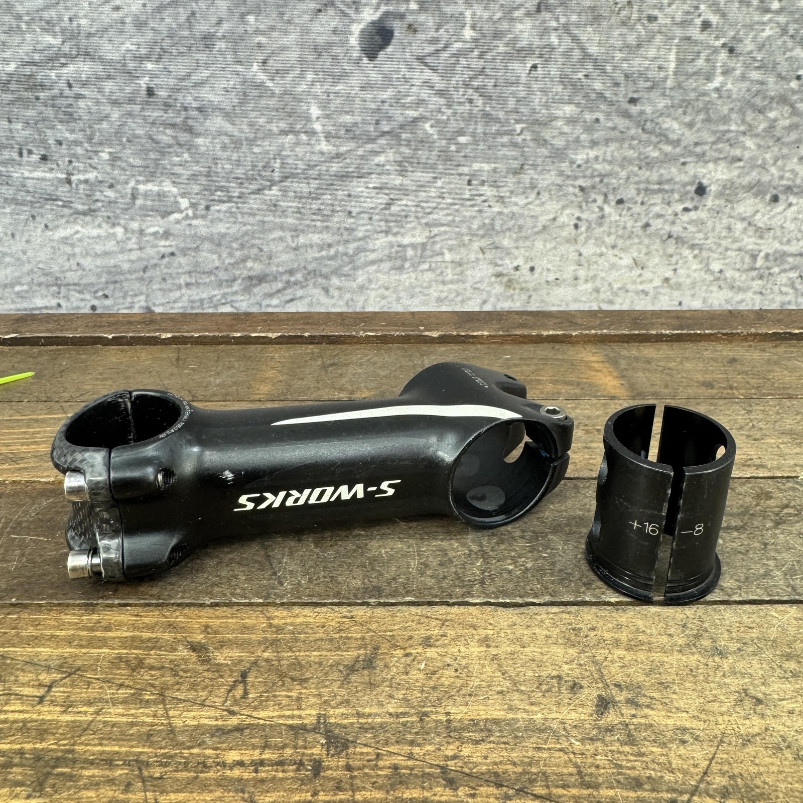 Specialized S-Works Bike Stem Carbon Faceplate Sworks 100 1 1/8 31.8 Sleeve