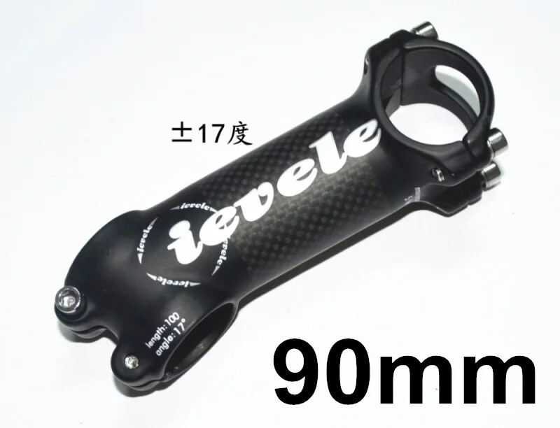 Carbon Fibre Aluminium Alloy MTB Bike Riser Road Bike Stem 60-120mm 28.6-31.8MM