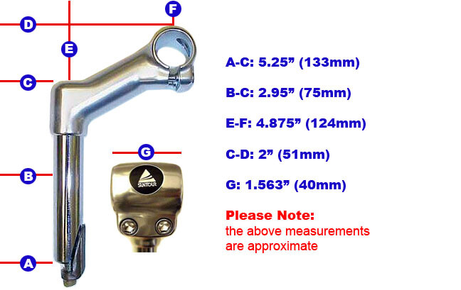 NOS Suntour XC Quill Stem with 25.4 mm clamp – Model: MS-1500