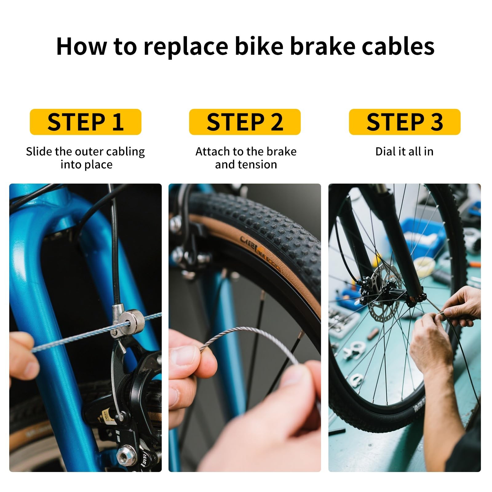 Brake Cable Housing,Lined Bicycle/Bike As shown in the figure, Black