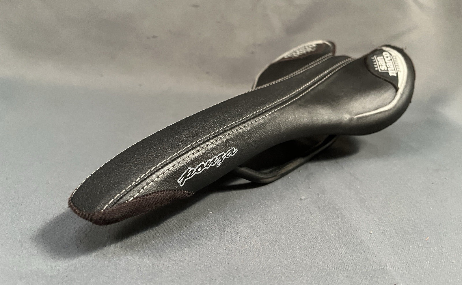 Selle San Marco Island Ponza Bike Saddle Black Steel Rails 130x275mm Road MTB