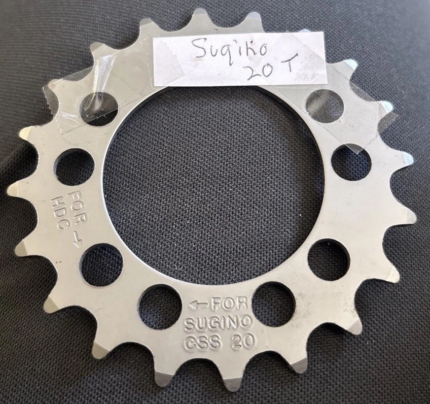 Sugino 20T – 58 BCD – 5 Hole Bike Chainring