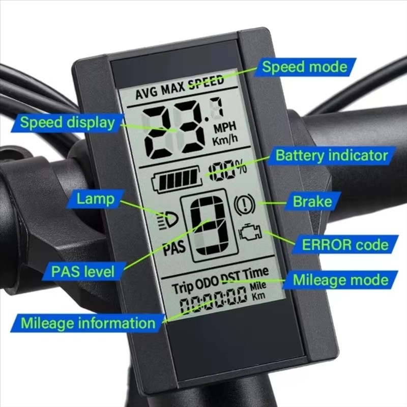 Ebike 800S LCD Display UART protocol for Bafang BBS01 BBS02 G340 G320 M400 motor
