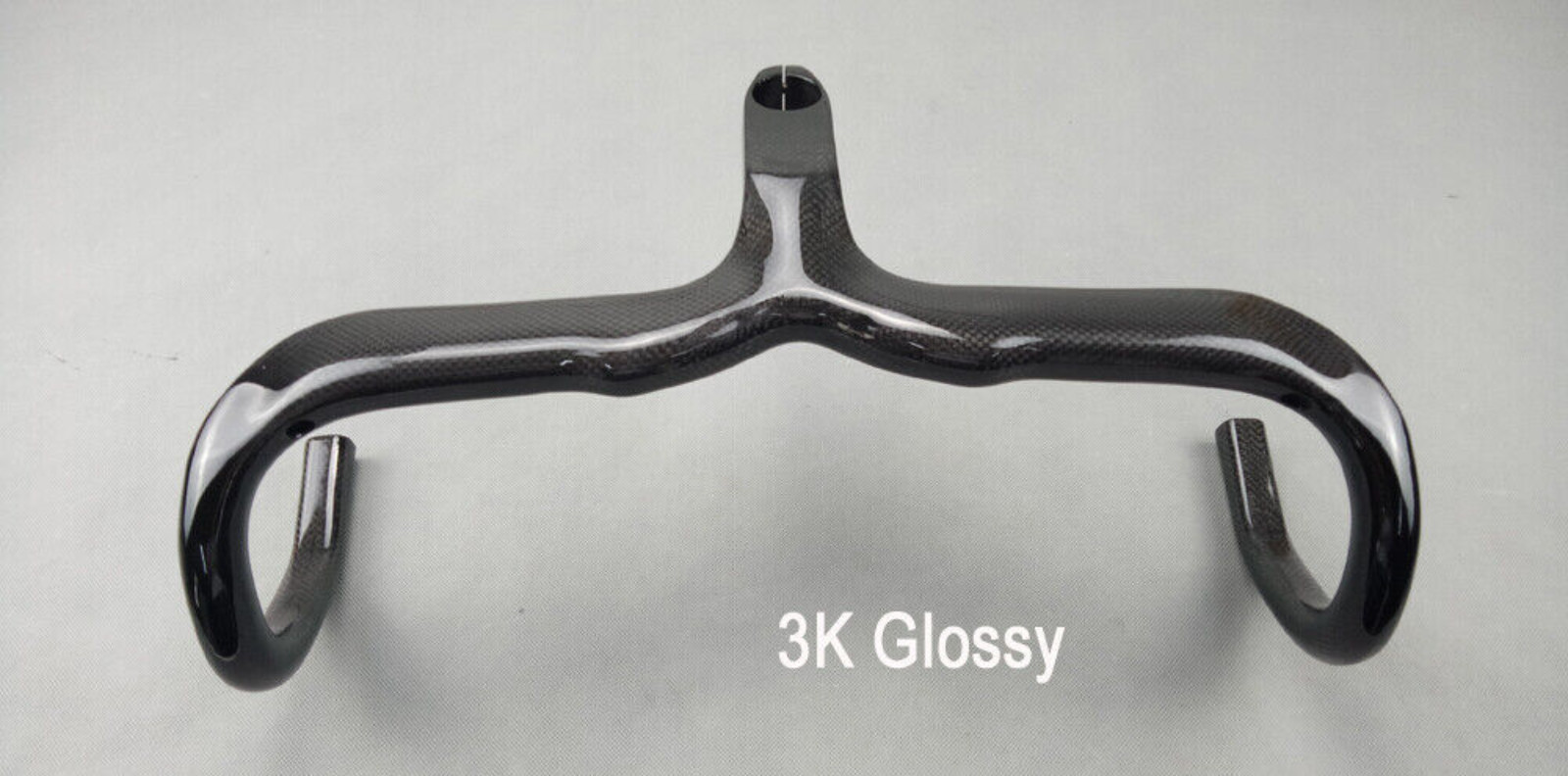 3K Full Carbon Road Bike Drop Bar Bicycle Integrated Bar Stem Handlebars 28.6mm