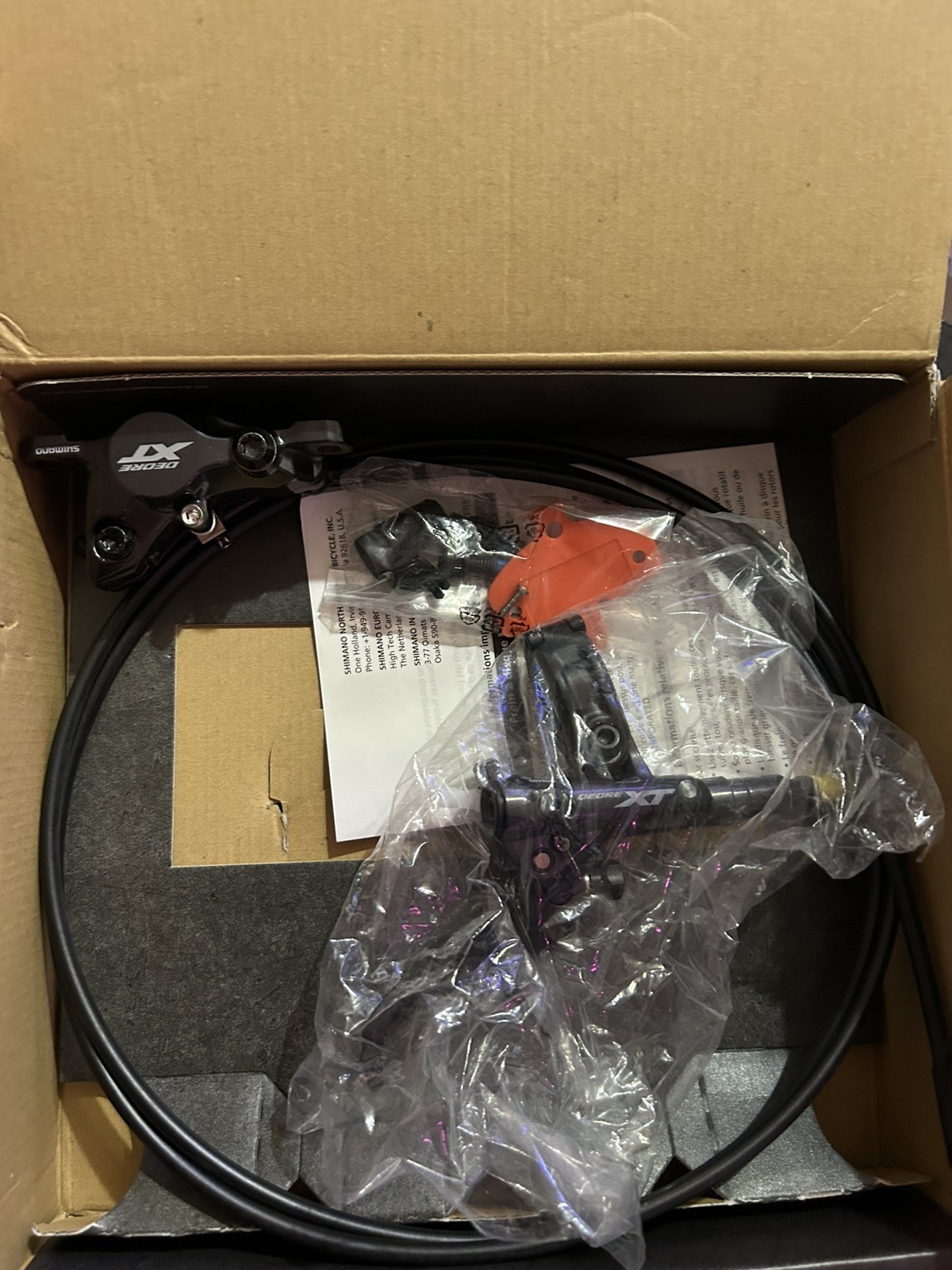Shimano Deore XT BL-M8100-R BR-M8100 Right Hydraulic Disc Brake 1700mm New