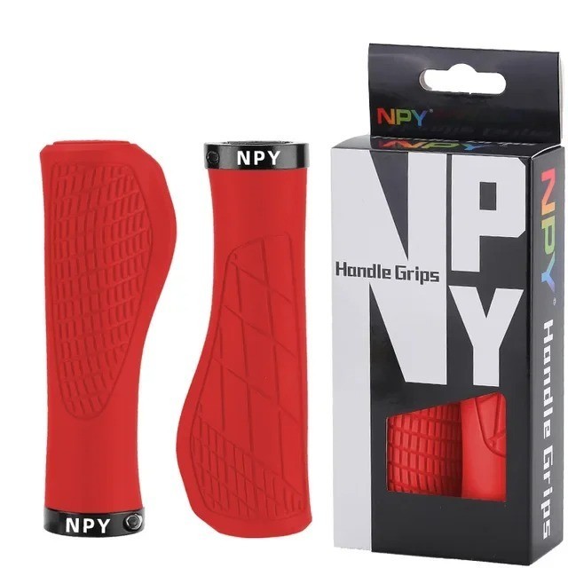 Bicycle Handlebar Grips Rubber MTB Grips Lock-on Grip Shockproof Anti-slip Mount