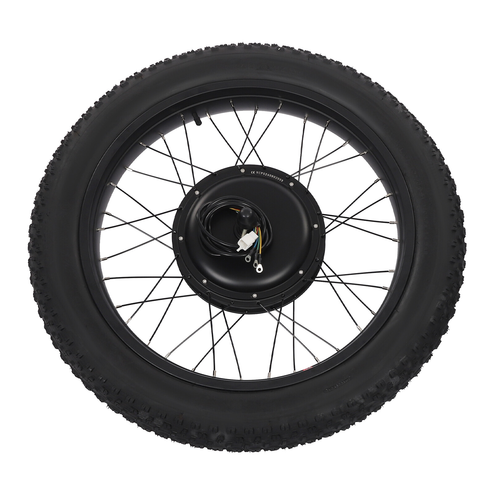 24″ Brushless Gearless Electric Bike E-Bike Front Wheel Conversion Kit 48V 1500W