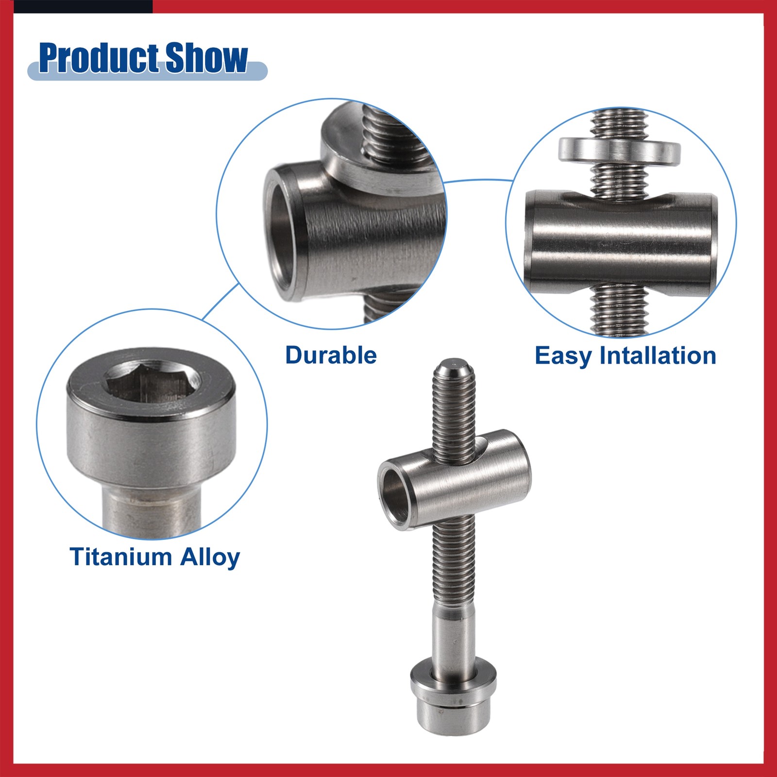 2 Set M5x40mm Bike Bicycle Seatpost Clamp Tube Bolt Nut Washer