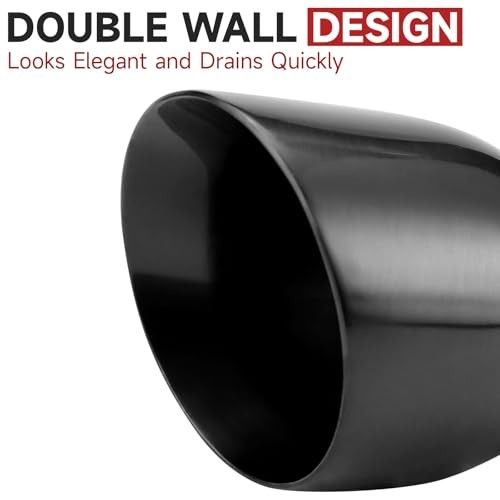 Black Exhaust Tips 2.5″ Inlet, 2.5″ Inlet 2.5″ ID – 3.5″ OD – 5″ Long Weld