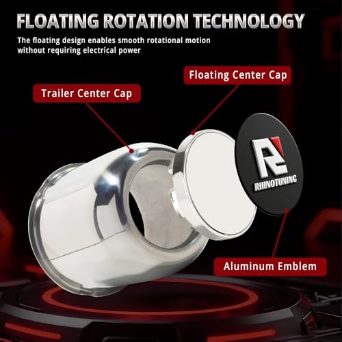 RTrhinotuning 3.74″ Floating Wheel 3.74″ Center Hole, 4.33″ Height Chrome