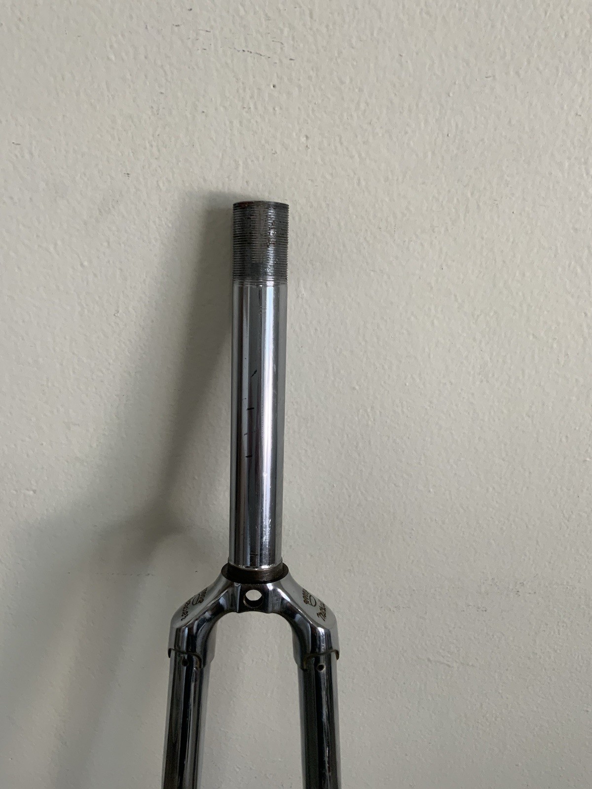 MERCIER ONE-INCH THREADED FORK 700C 171 MM STEERER BSA THREADS 26.4 RACE CHROME