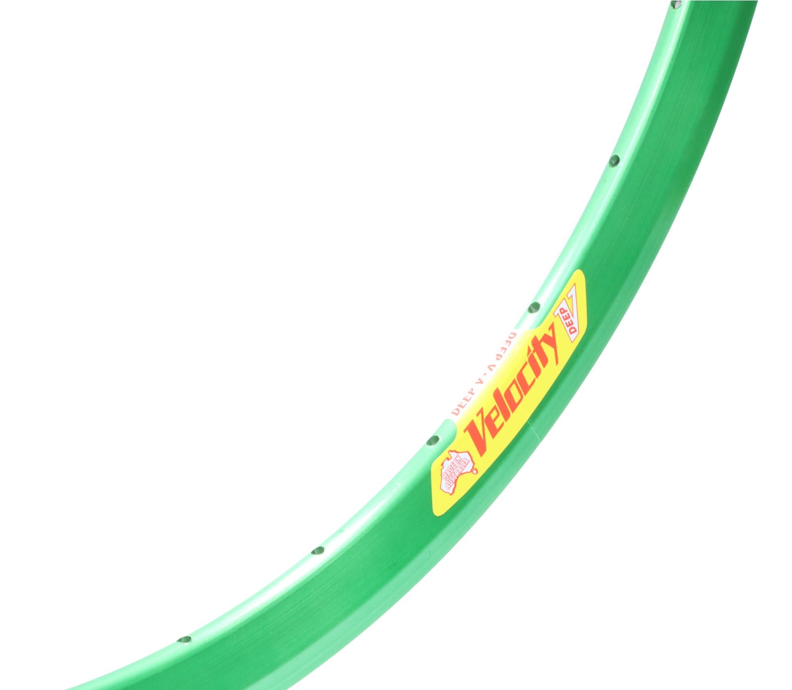 Velocity Deep V Alloy Rim 700c 32H Antifreeze Green NMSW Australia NOS Shelfwear