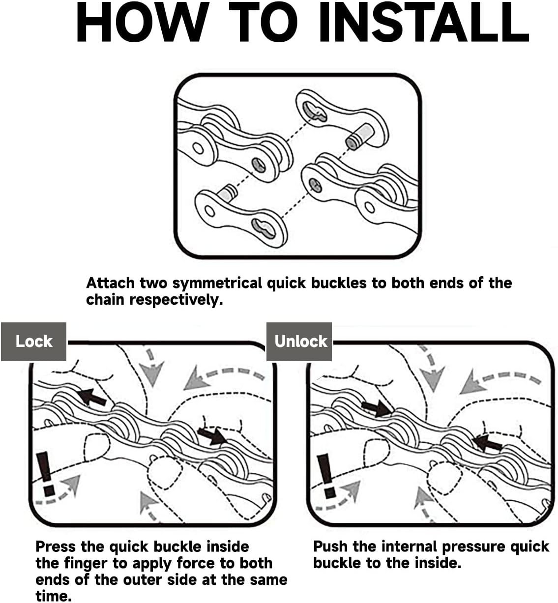 Bike Chain 6/7/8-Speed,Bicycle Chain 1/2X3/32 Inch,Special Steel