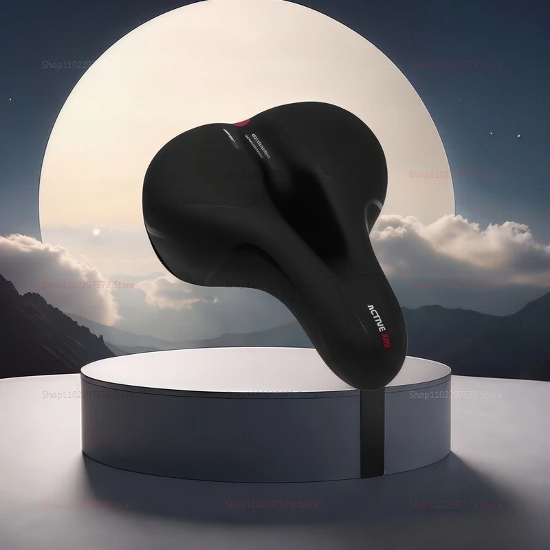 Extra Wide Big Bum Bike Bicycle Saddle Seat Gel Cushion Sporty Soft Comfort Pad