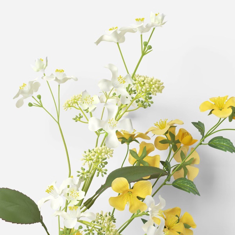 28" Wildflowers Stem Yellow/White