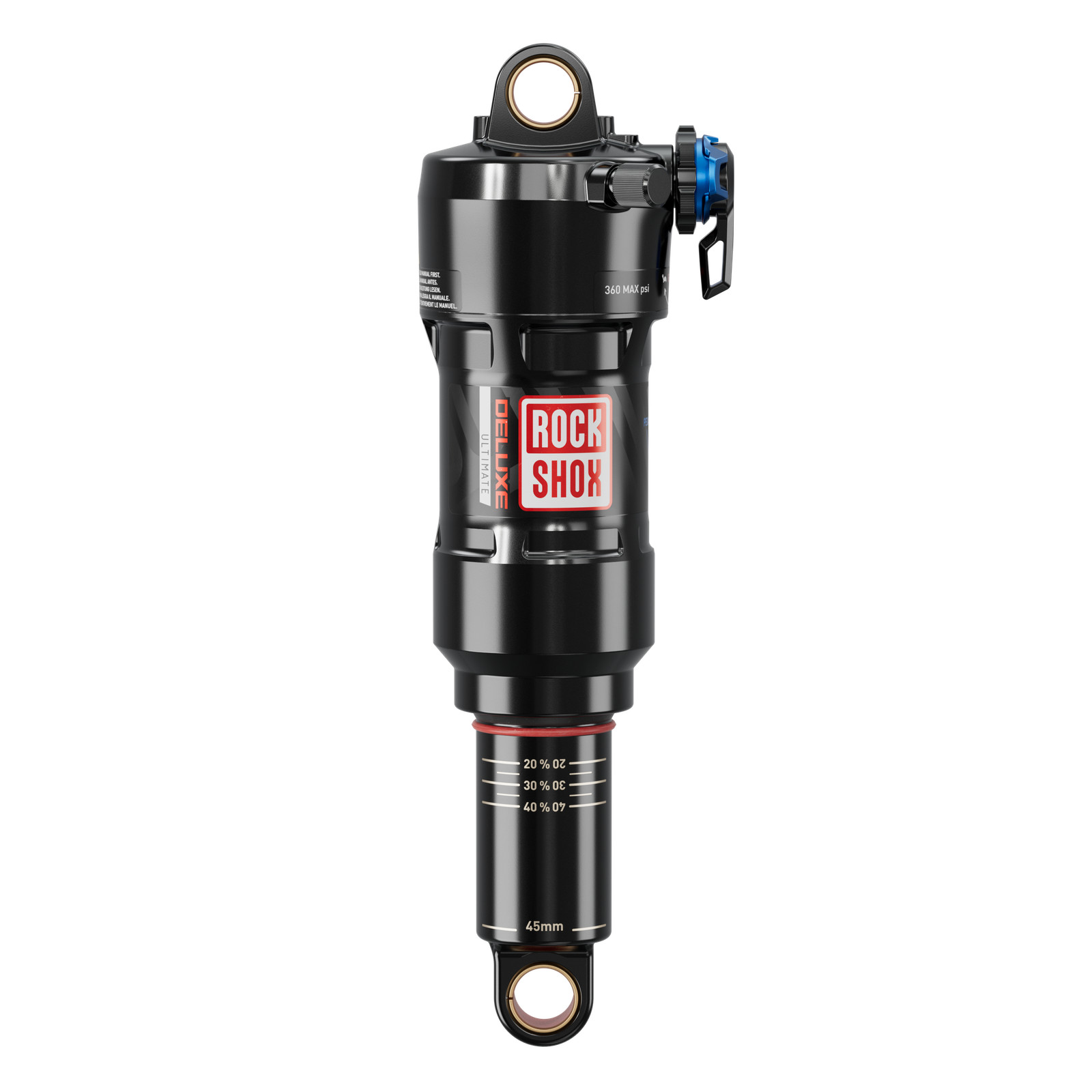 RockShox Deluxe Ultimate RCT Rear Shock 190x45mm Linear XL, E-bike, Adjustable