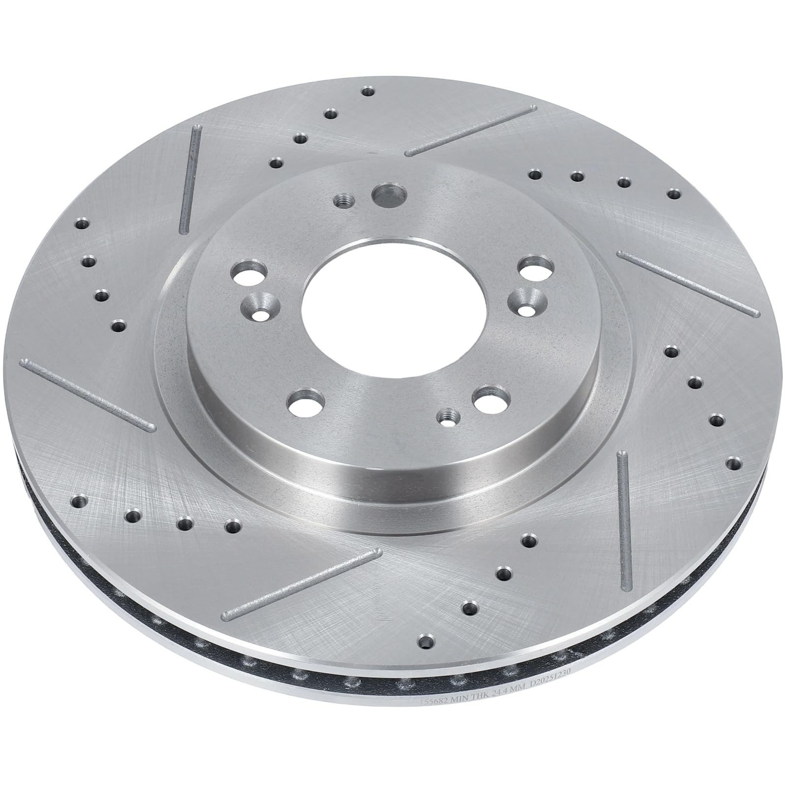 SCITOO Front Brake Rotors 2pcs Drilled & Slotted for Chrysler Dodge Jeep