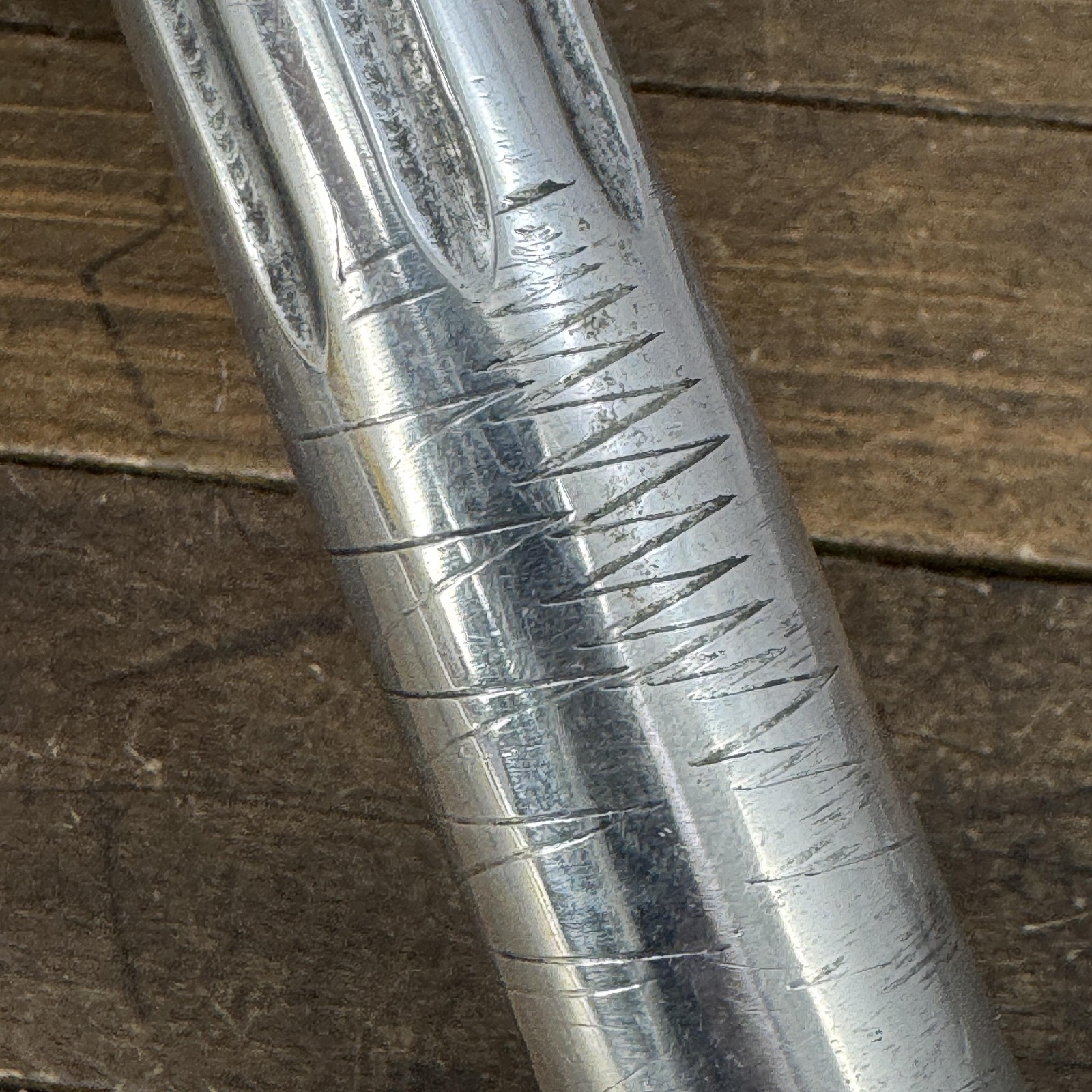 Vintage Zeus Seatpost 26.4mm Silver Alloy Spain 210mm Road MTB Bike 70s 80s