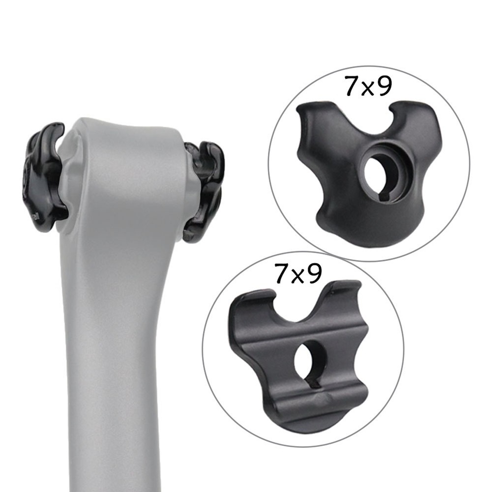 Bike Seatpost Clamp for Carbon Rails Adapter 7X9mm Tube Oval/Round Clips6112