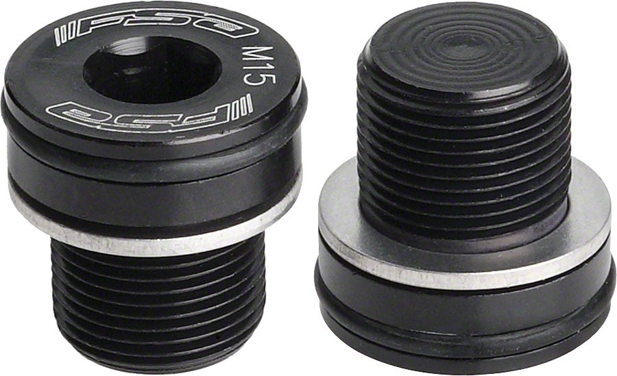 FSA M15 Capless Alloy Crank Bolts – Lightweight, Durable, Black/Silver Finish