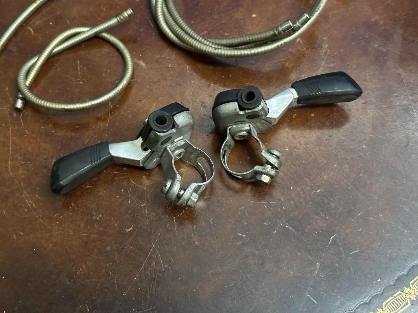 Vintage Shimano EM Thumb Shifter Set SL-MT30 MTB ATB Friction Thumbies 80s