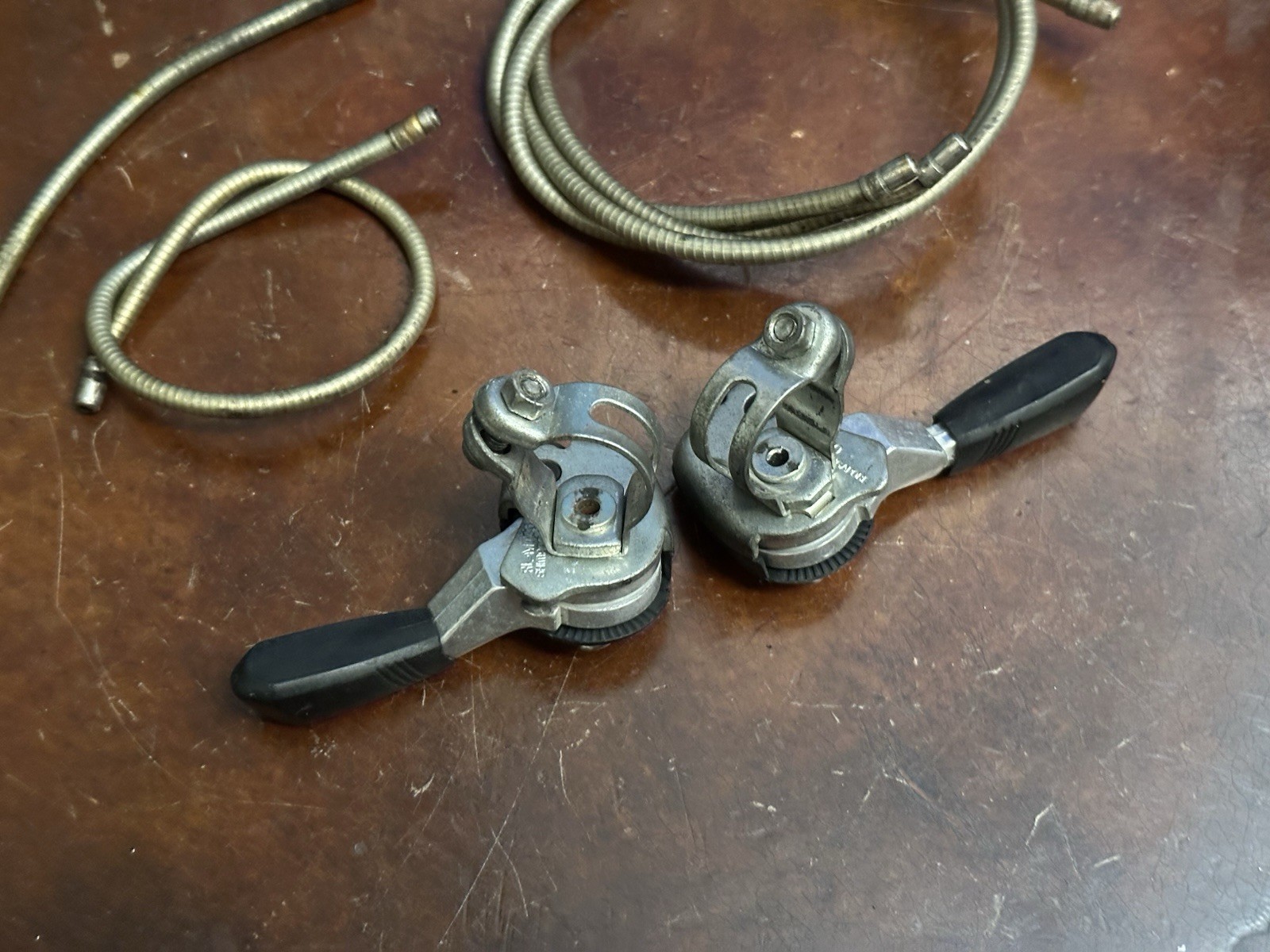 Vintage Shimano EM Thumb Shifter Set SL-MT30 MTB ATB Friction Thumbies 80s