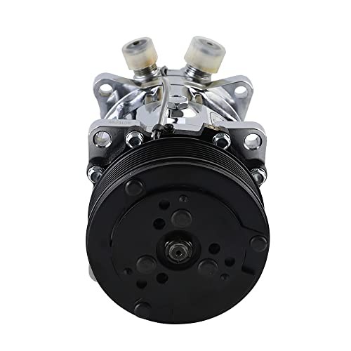 Universal A/C Compressor with PV8 Clutch Sanden 508 5H14 R134A Chromed