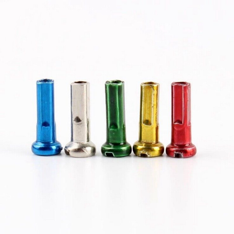 Anodized Wheel 72 Metal Spoke Nipples for BMX Cycling MTB Mountain Bike Bicycles