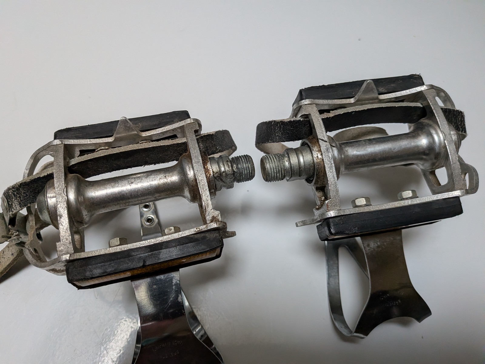Vintage Bike, Maillard Pedals W/Clips and Straps 1983 Gitane, Made in France
