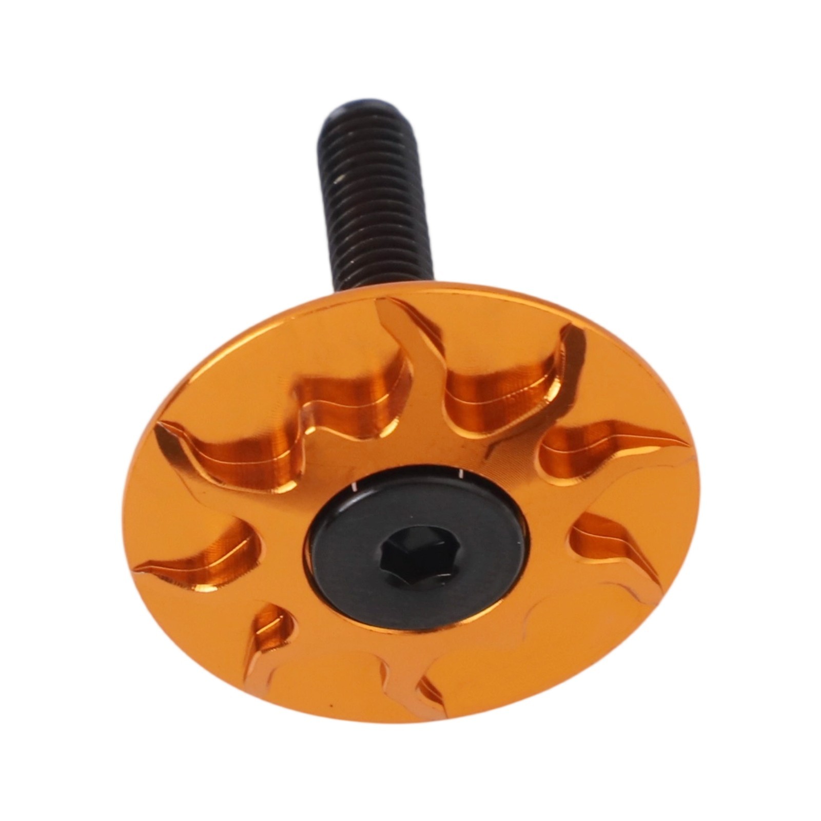 Aluminum Alloy Headset Cap with Stainless Steel Bolt for Modern Bicycle Designs