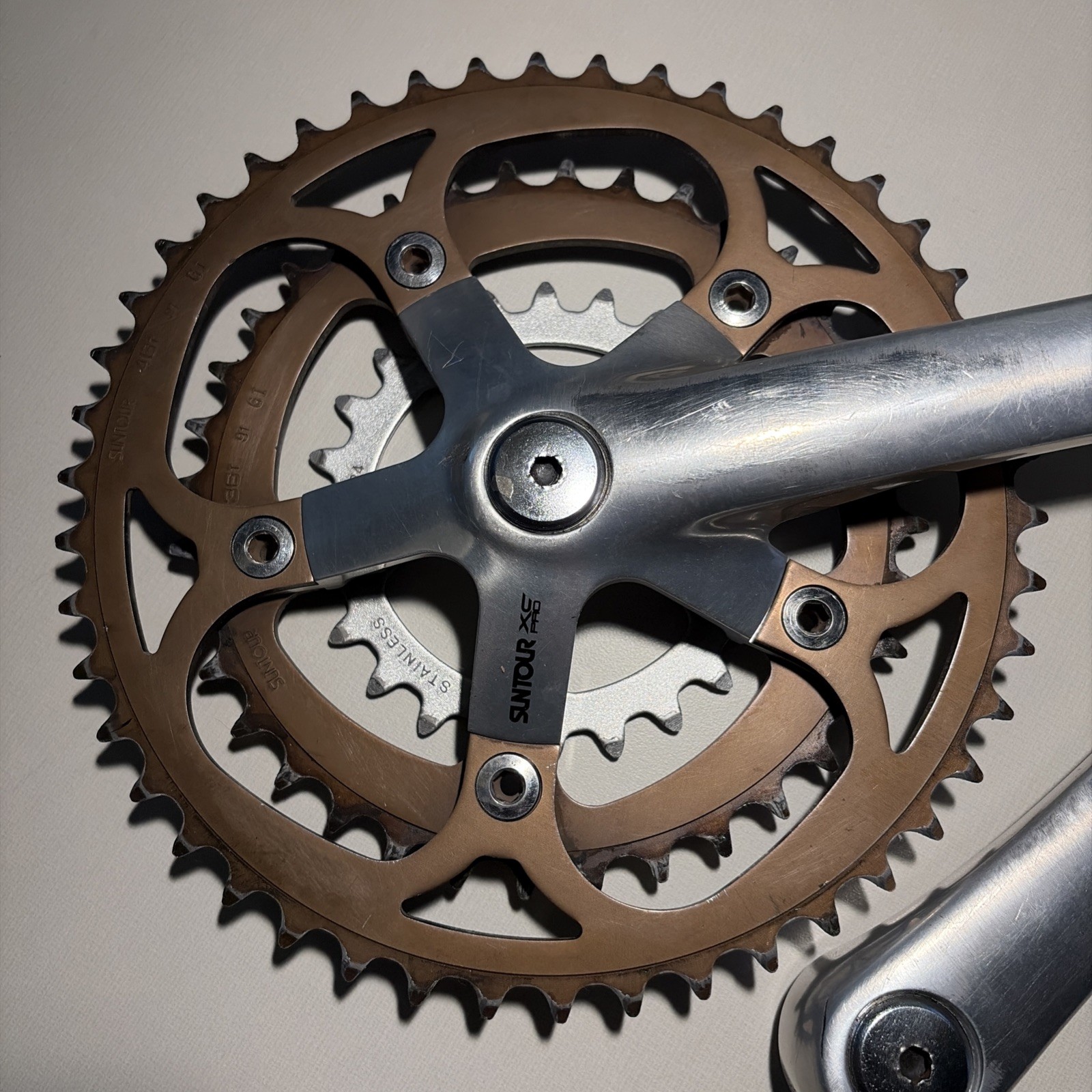 Nice Suntour XC Pro Crankset 175 mm Vintage Mountain Bike
