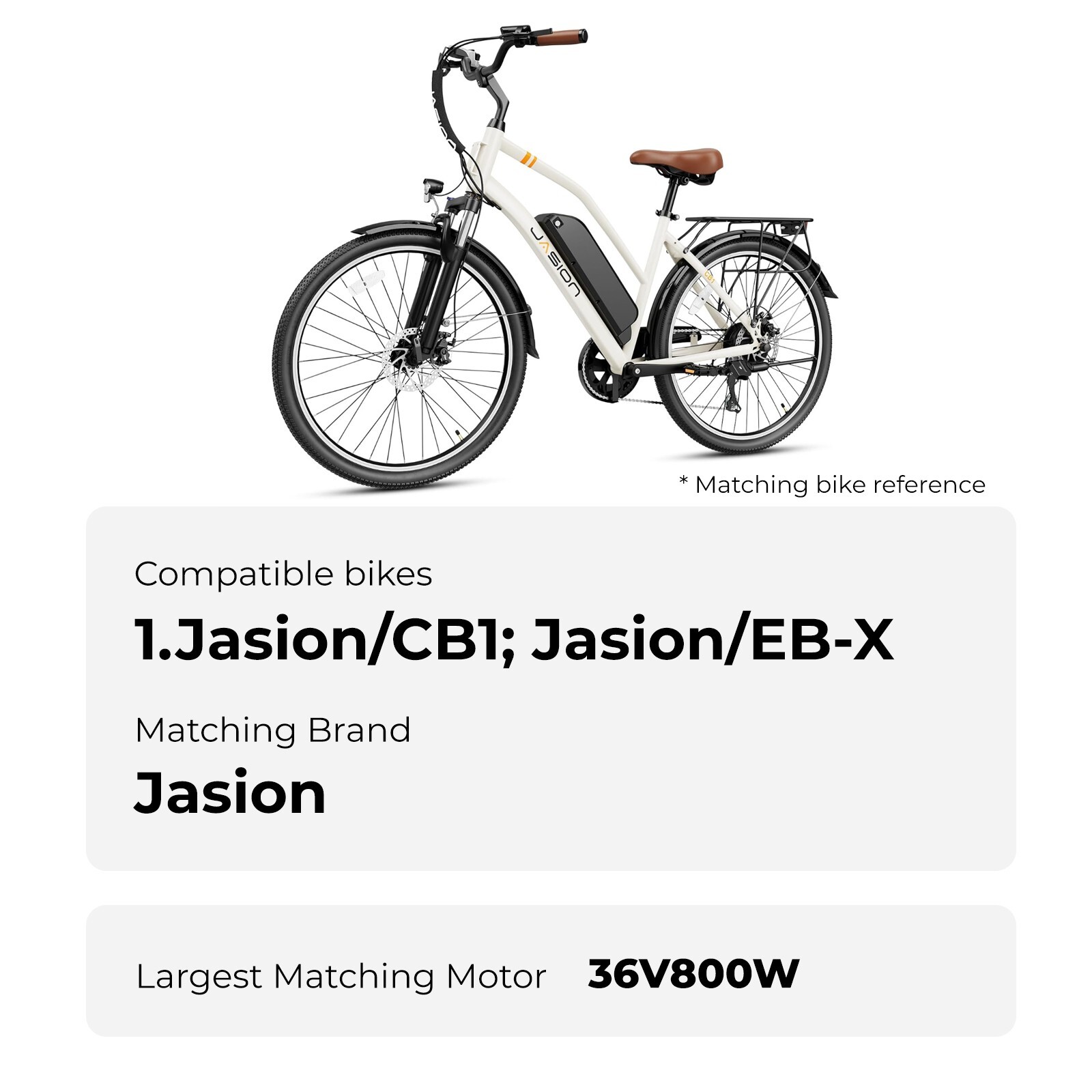 Jasion Ebike Battery 36V 13Ah for Jasion CB1 and EB-X Electric Bike Battery 36V