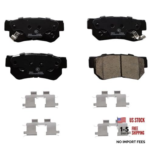 D813 Rear Disc Brake Pads Ceramic Fits for Hyundai Azera 06-09, Elantra 07-10,