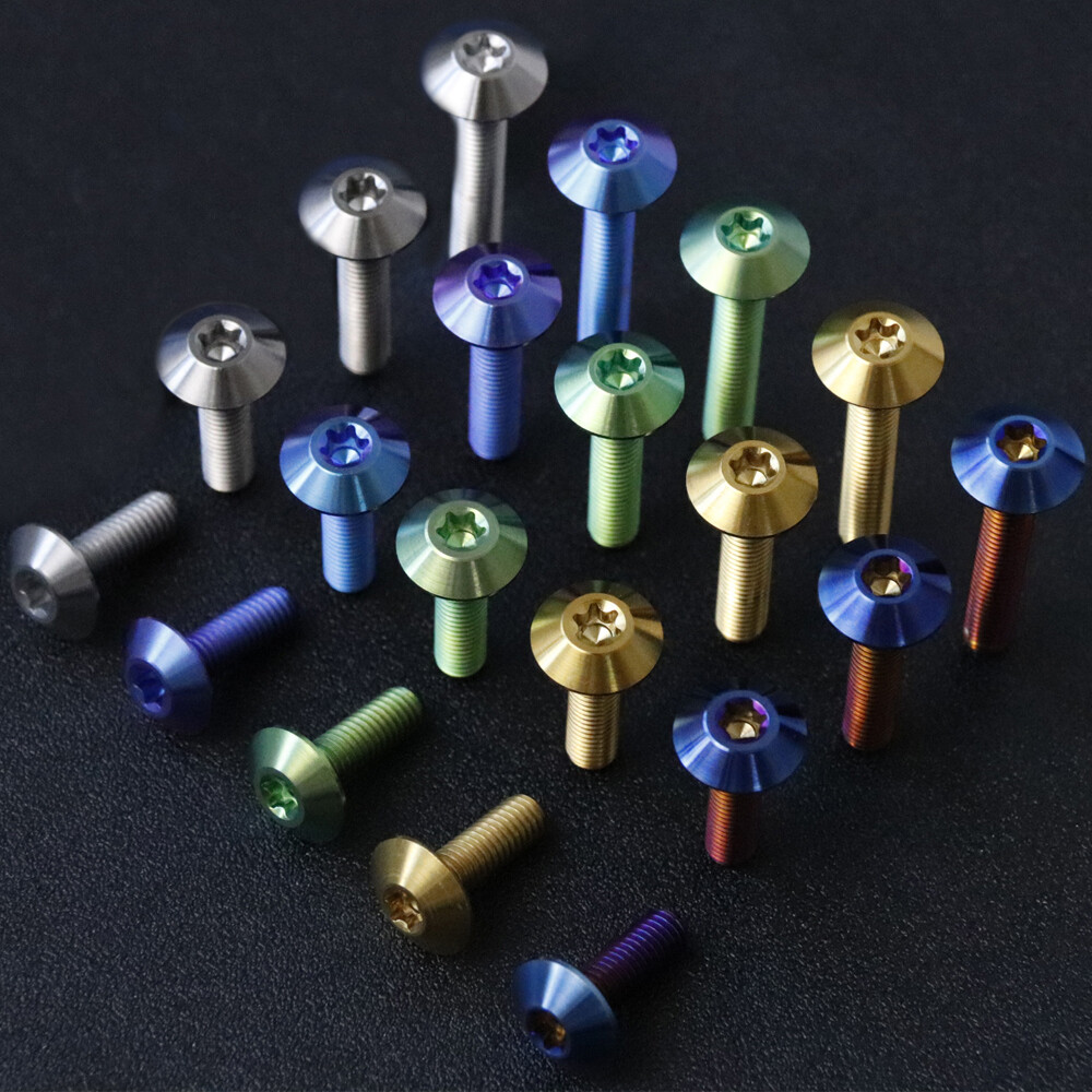 TC4 Titanium Screws Trox Umbrella Head Ti Bolts M6x12 15 20 25 30mm – 5 Color
