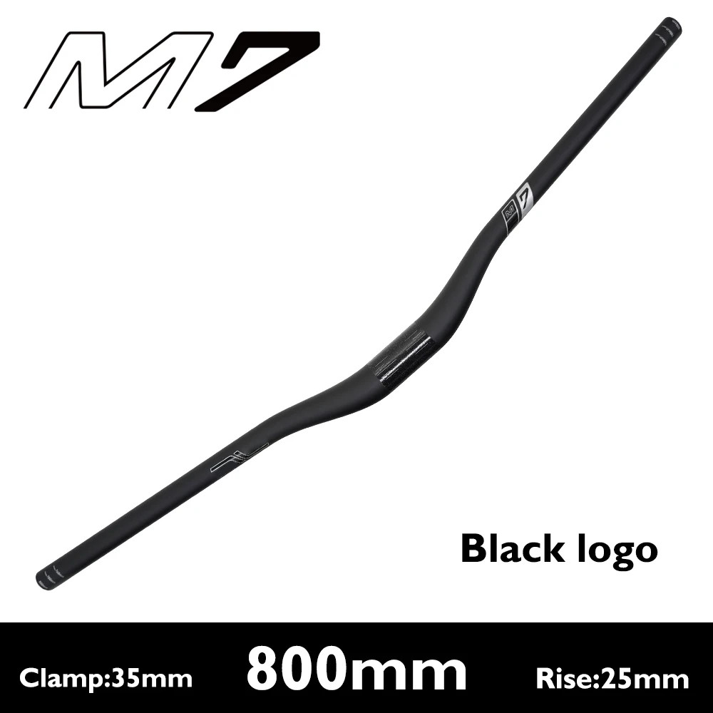 35mm Clamp Carbon Fiber MTB Riser Bar 10mm 25mm 40mm Rise External Cable Routing
