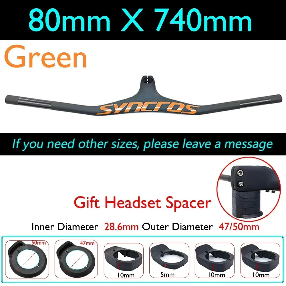 FRASER IC SL XC Carbon Fiber MTB Bicycle Integrated Handlebar -17° Degree 28.6mm
