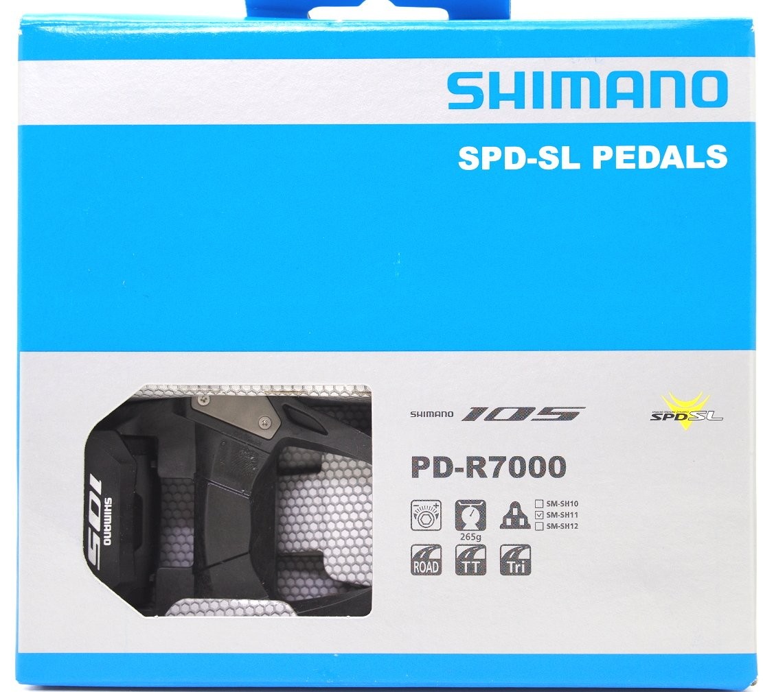 Shimano 105 PD-R7000 Carbon SPD-SL Road Bike Pedals set w/ SM-SH11 New in Box