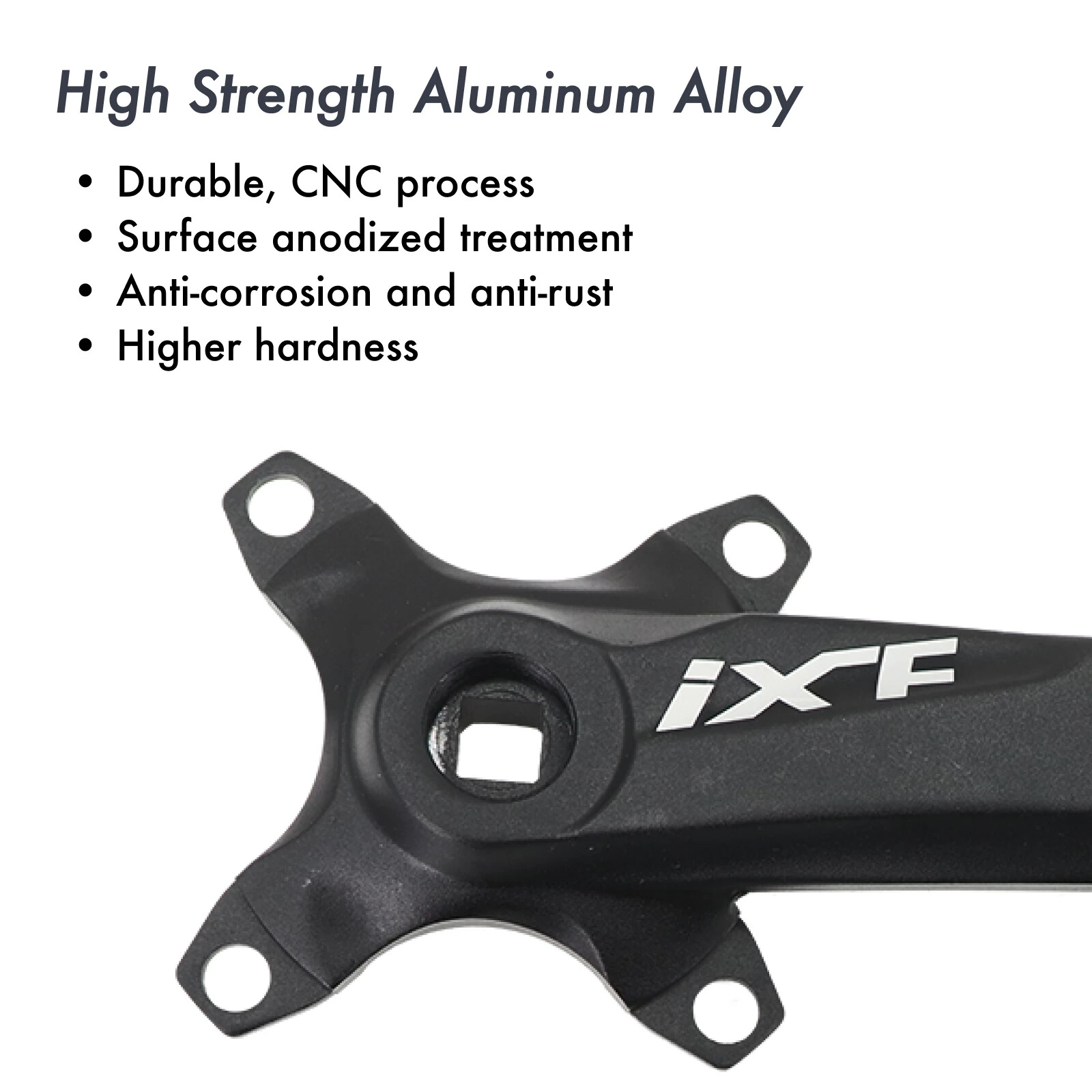 MTB Square Taper Crankset 104BCD Chainring 170mm/175mm, 30T-42T, 1x/2x/3x Speed